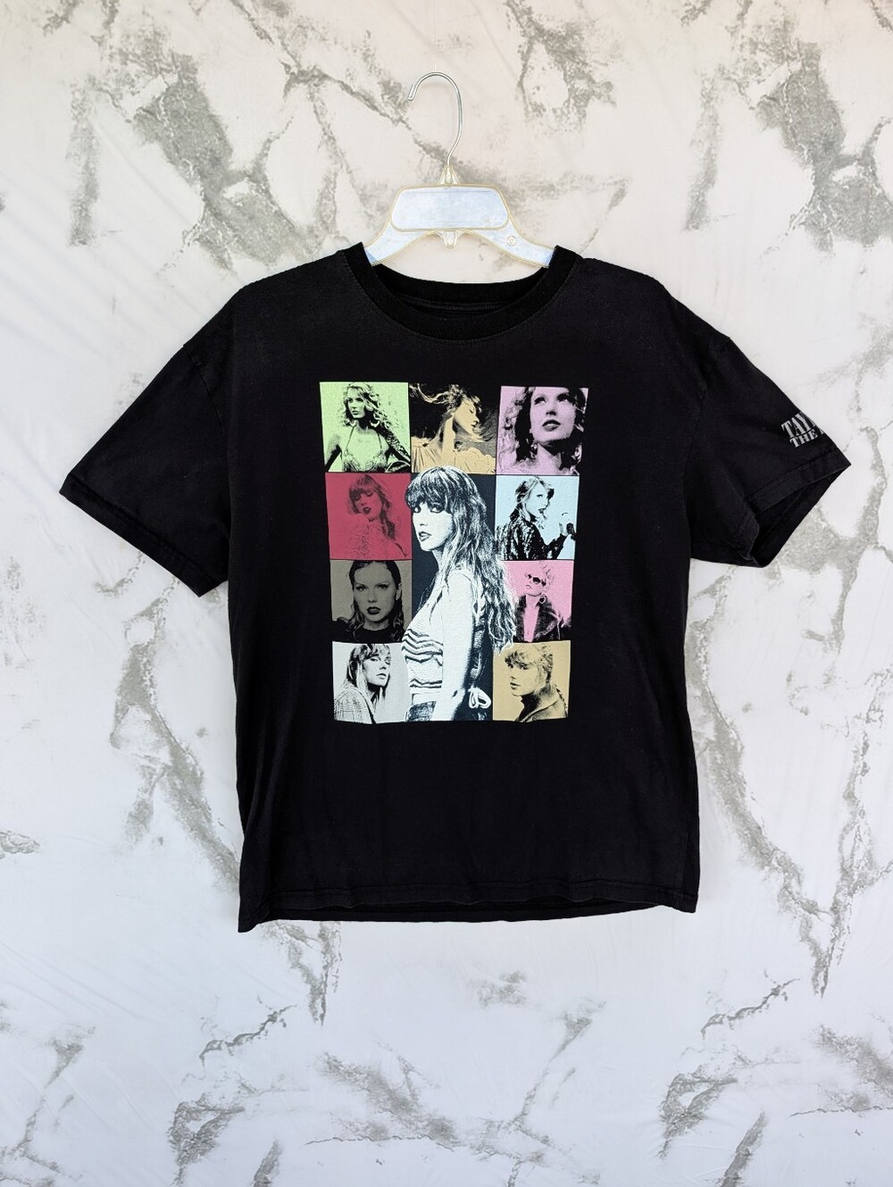Taylor Swift The Eras Tour Black Graphic Concert Tee Official Merch Small